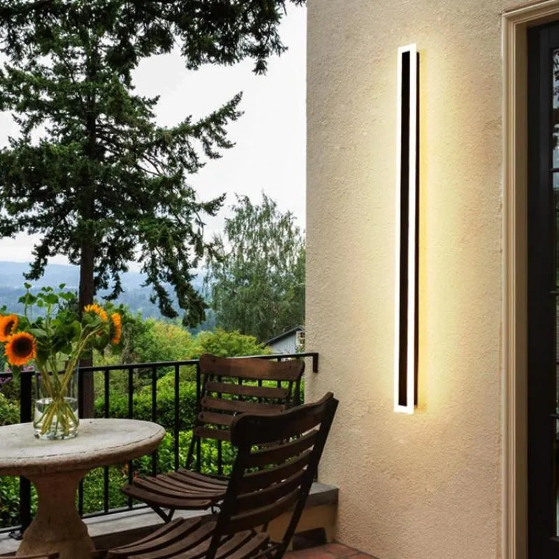 Moderne Rechthoekige LED Buitenlamp Met Bewegingssensor