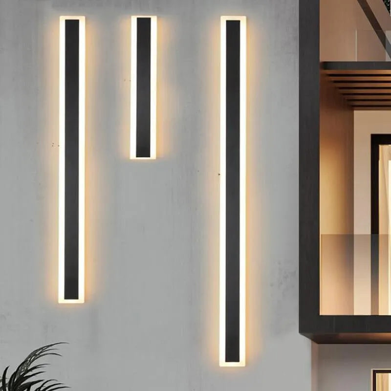 Moderne Rechthoekige LED Buitenlamp Met Bewegingssensor