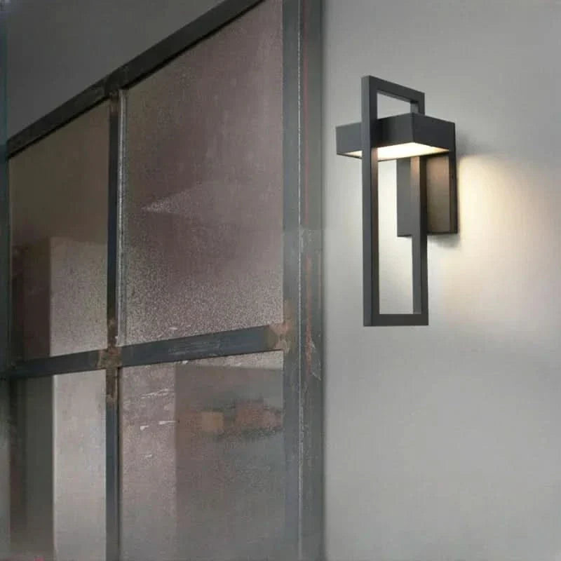 Moderne Buitenlamp In Rechthoekig Design