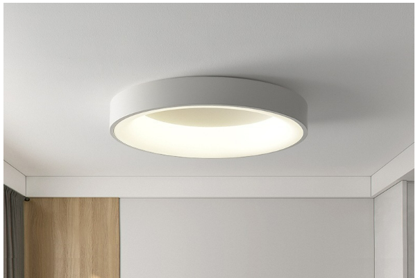 Scandinavische Ronde Plafondlamp Met Zachte Gloed