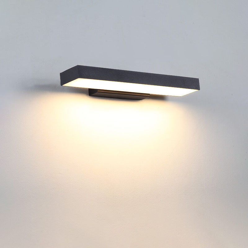 Moderne Buiten Wandlamp In Rechthoekig Design