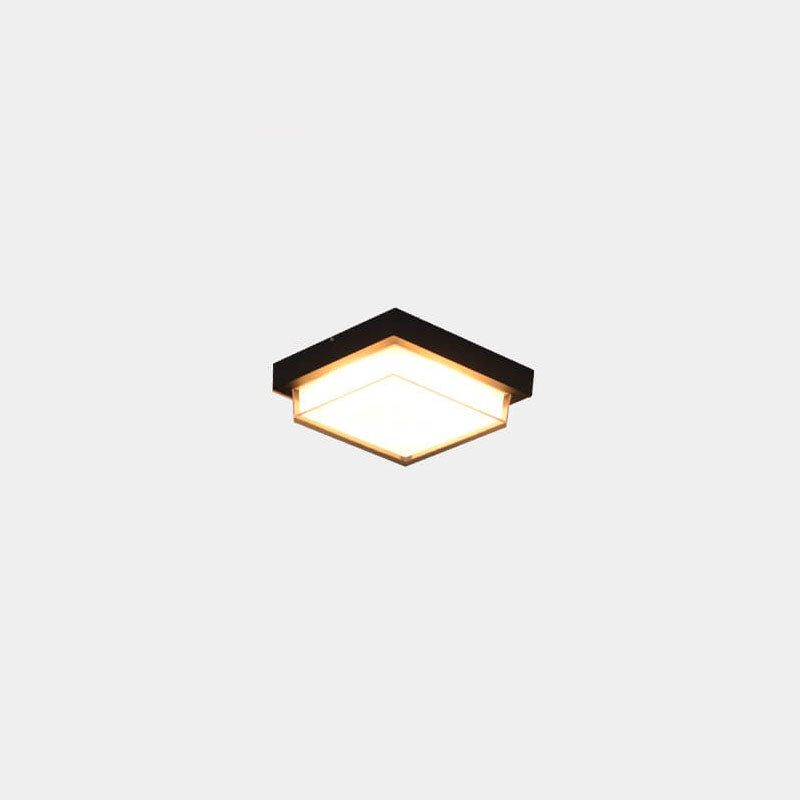 Moderne Vierkante Buitenlamp Van Aluminium Met LED Sensor