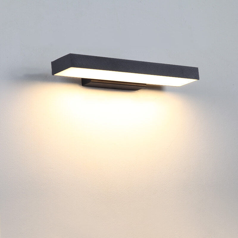 Moderne Buiten Wandlamp In Rechthoekig Design