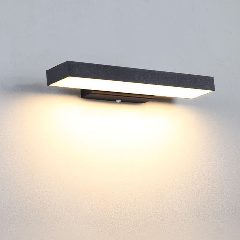 Moderne Buiten Wandlamp In Rechthoekig Design
