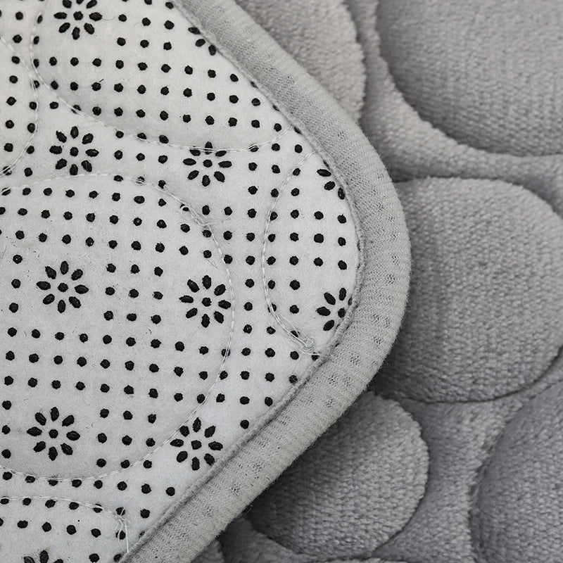3-Delige Antislip Badkamer mattenset met Steenmotief