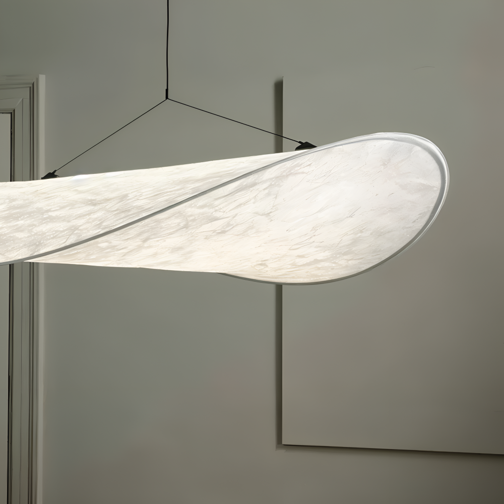 Moderne Handgemaakte LED Hanglamp Van Stof