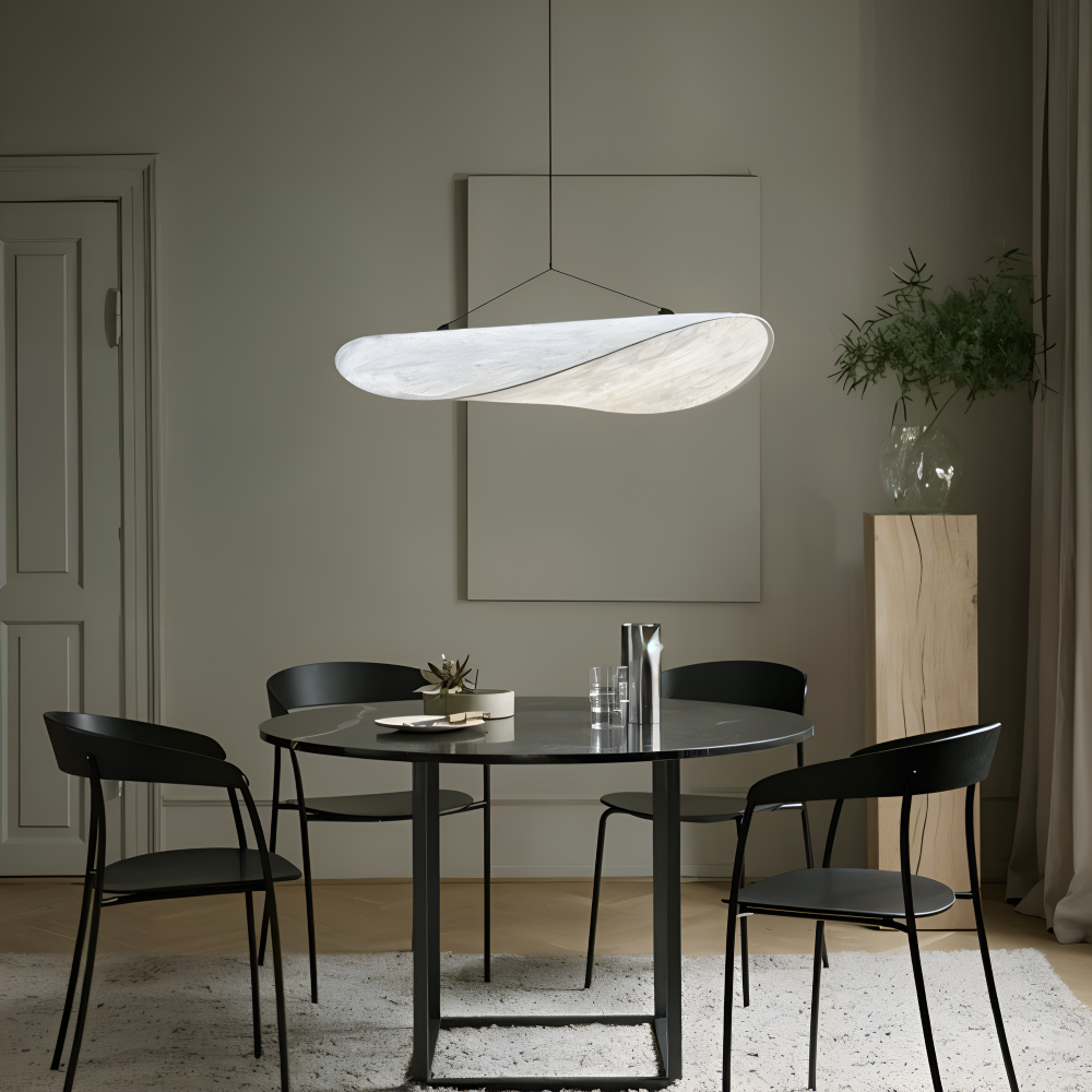 Moderne Handgemaakte LED Hanglamp Van Stof