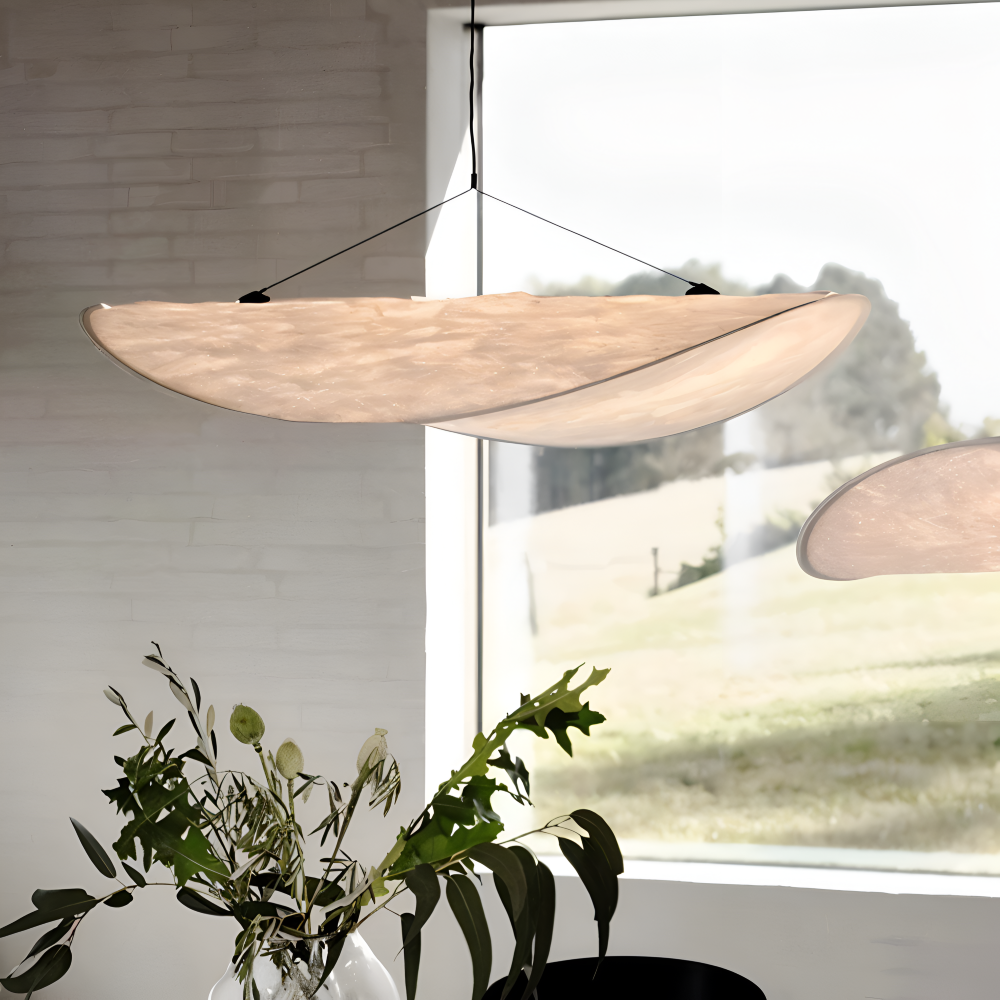 Moderne Handgemaakte LED Hanglamp Van Stof