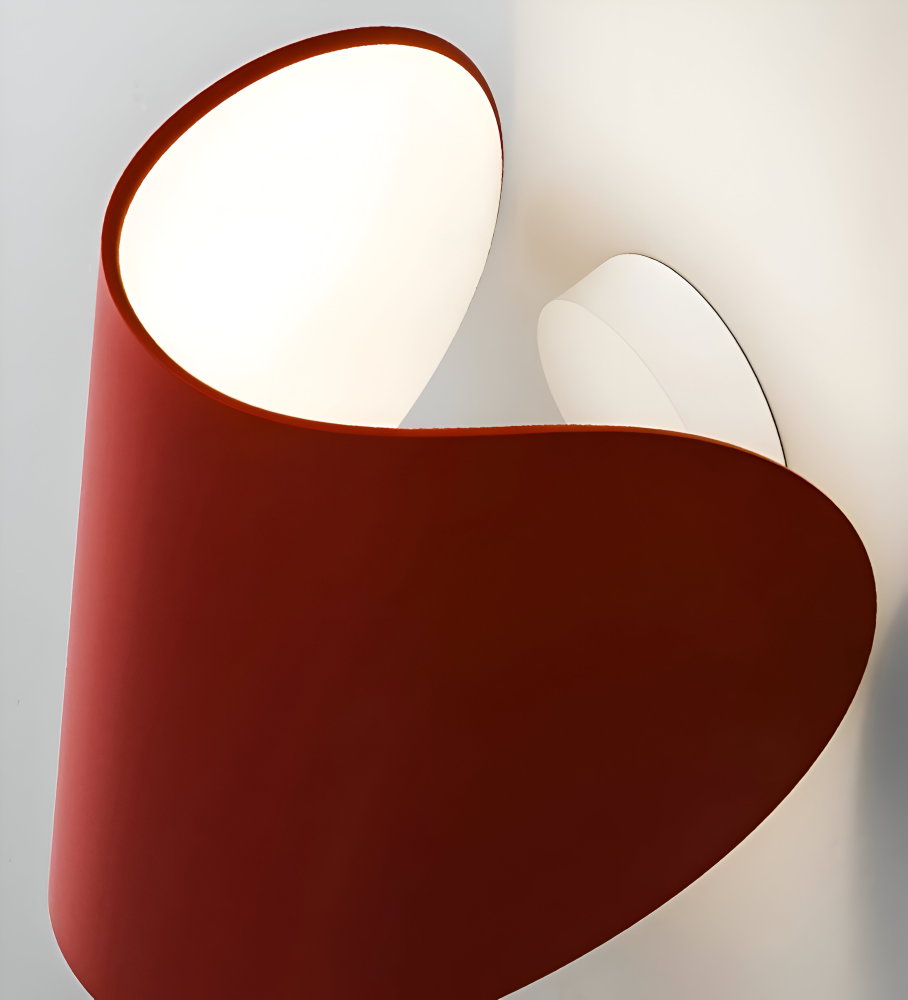 Draaibare Metalen Wandlamp In Curve Vorm