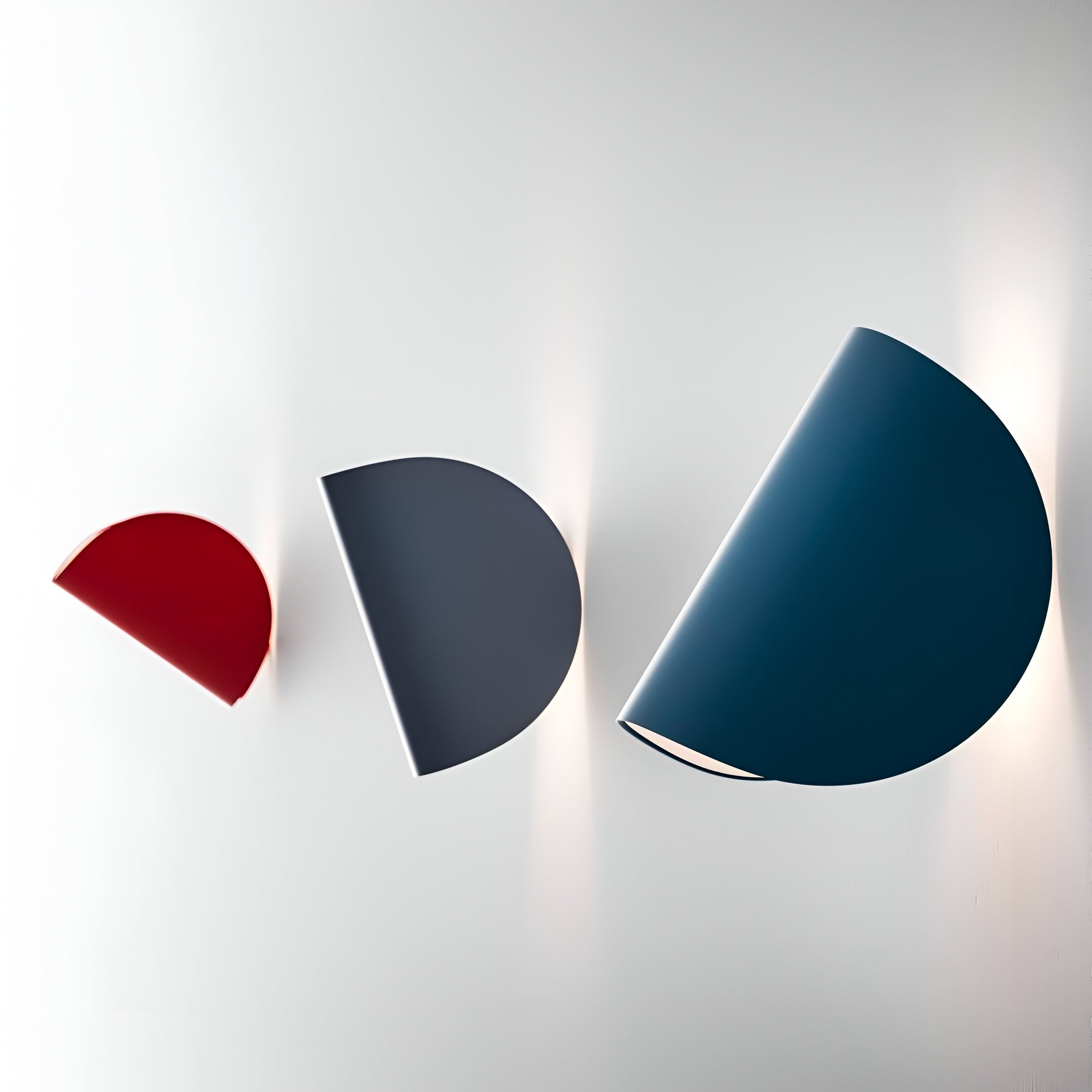 Draaibare Metalen Wandlamp In Curve Vorm