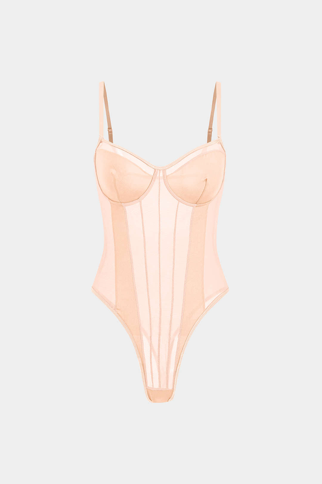 Bodysuit Met Mesh Achterkant En Patchwork Voor Vrouwen