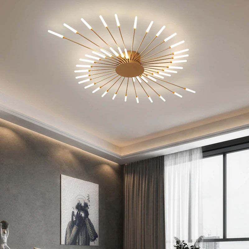 Moderne Plafondlamp Met Stralend Design
