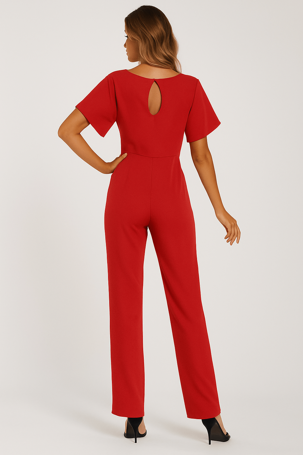 Elegante Jumpsuit Met Ceintuur Voor Dames