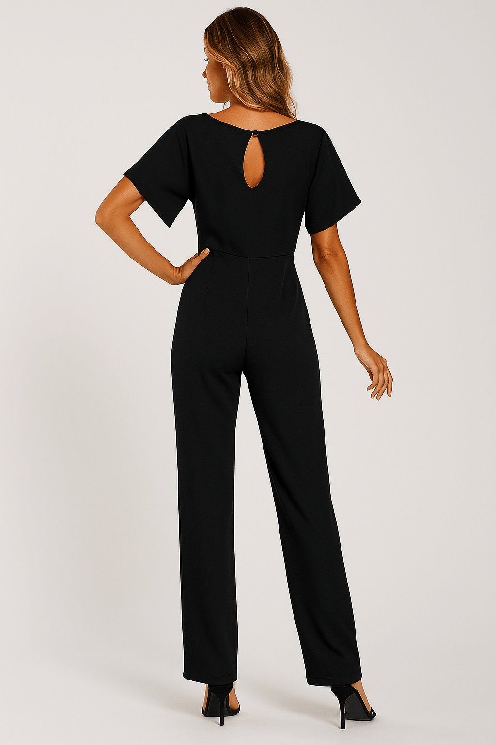 Elegante Jumpsuit Met Ceintuur Voor Dames