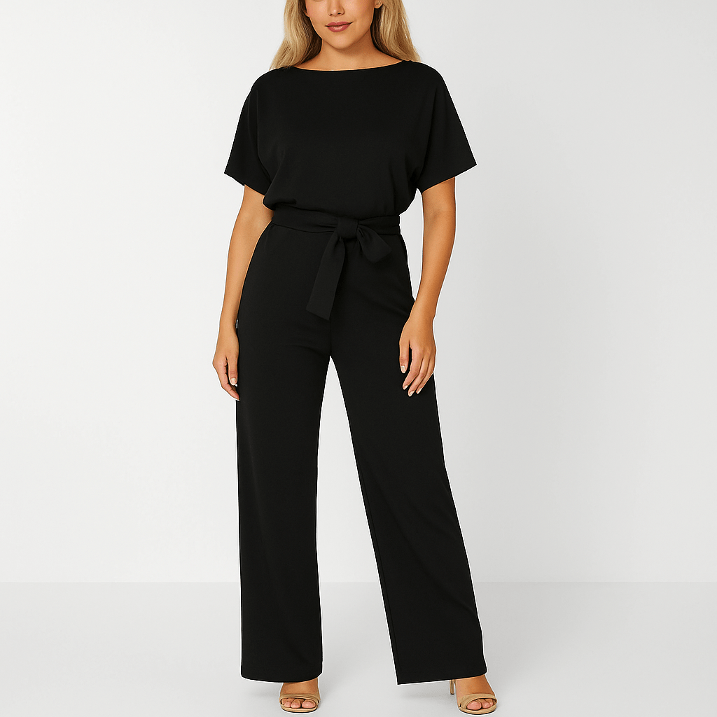 Elegante Jumpsuit Met Ceintuur Voor Dames