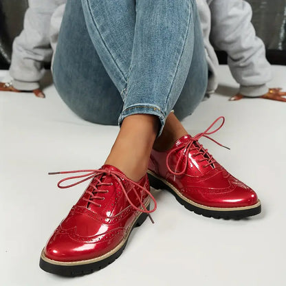Thais - Lakschoenen in Oxford-stijl met Chunky Zool