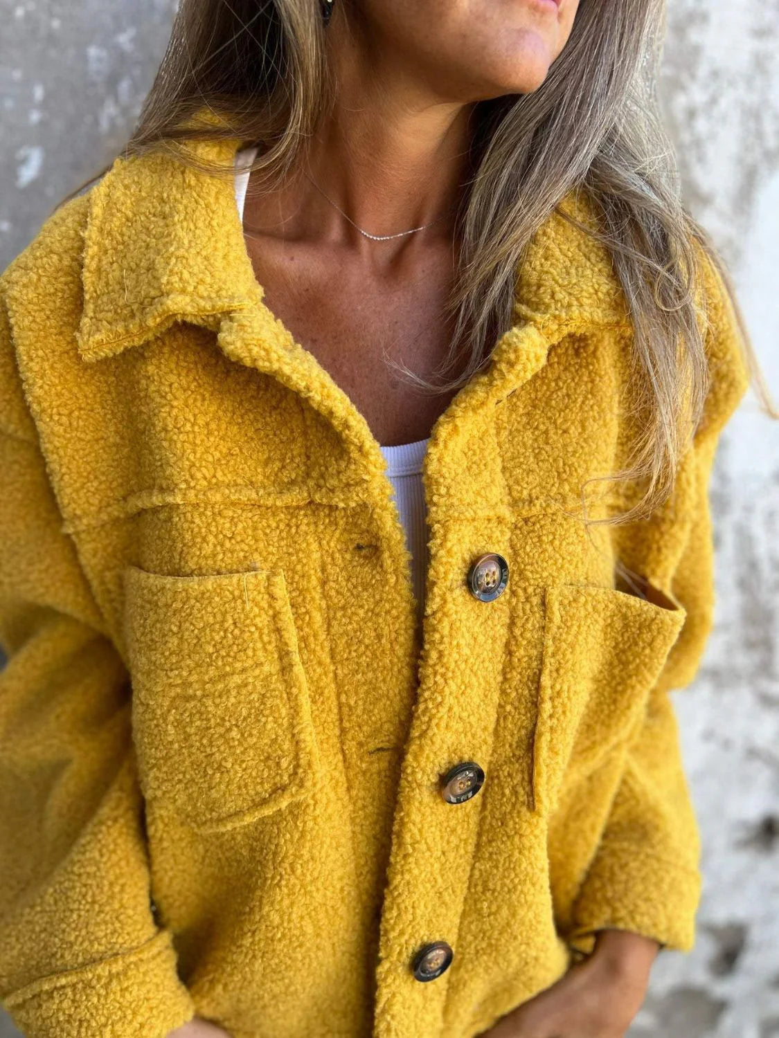 Winterse Oversized Teddy Jas voor Dames
