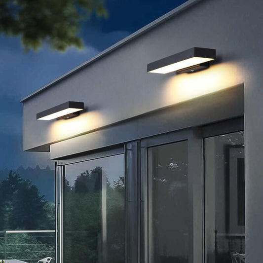 Moderne Buiten Wandlamp In Rechthoekig Design