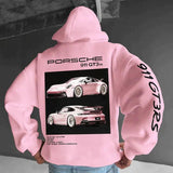 Amaury - Sportieve Hoodie met Porsche Auto Print en Streetwear Look Voor mannen