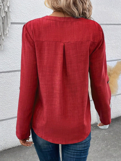 Sandra - Elegante Blouse met Knopen voor Vrouwen