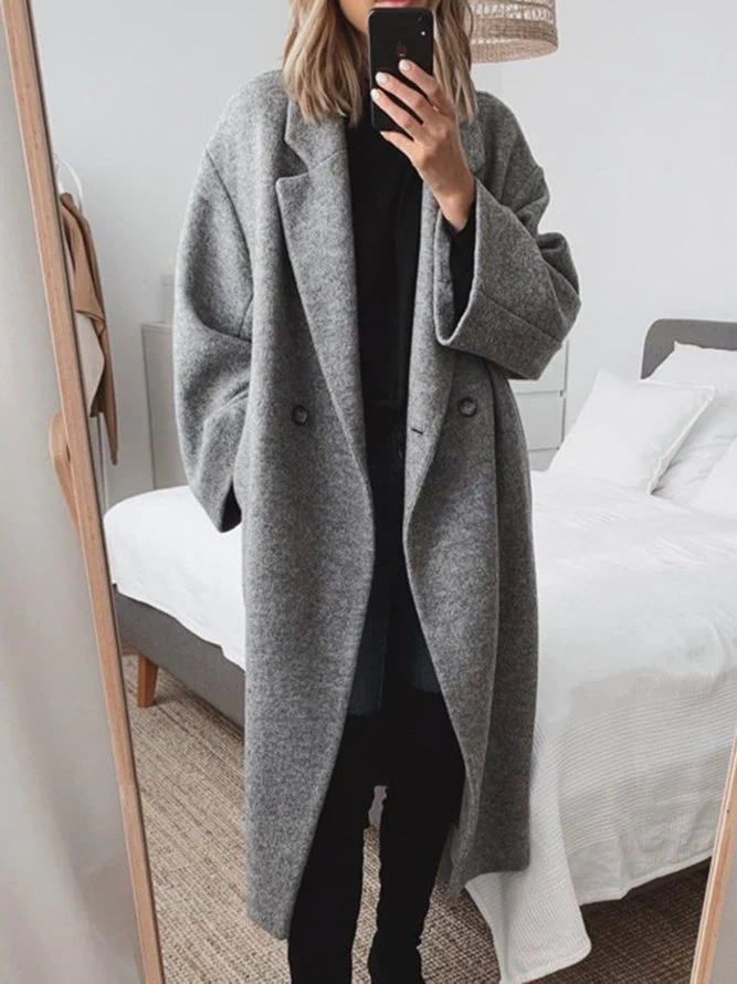 Stijlvolle Oversized Gevoerde Maxi Winterjas voor Vrouwen
