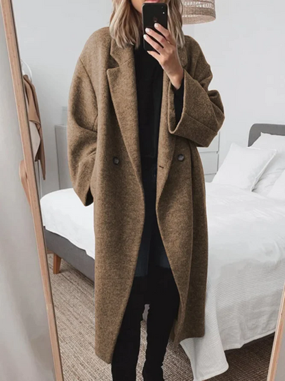 Stijlvolle Oversized Gevoerde Maxi Winterjas voor Vrouwen