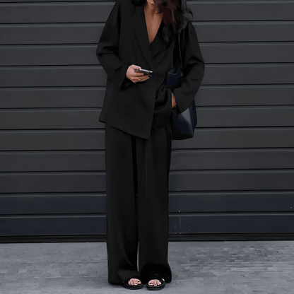 Fenna - Set met blazer en High waist pantalon voor dames