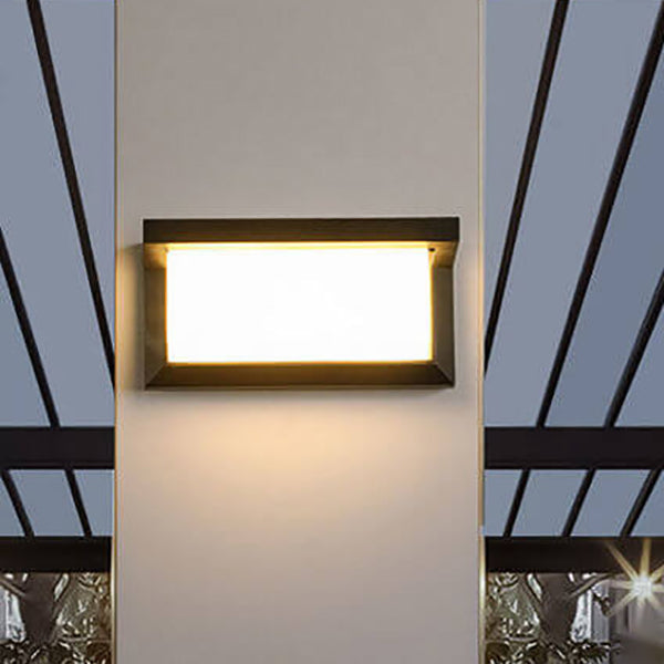 Moderne Rechthoekige Buitenlamp Met LED En Bewegingssensor