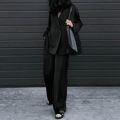 Fenna - Set met blazer en High waist pantalon voor dames