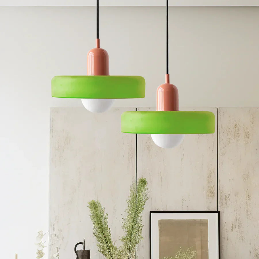 Scandinavische Hanglamp Met Glazen Afwerking