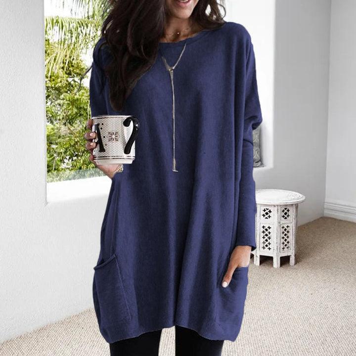 Dames mini winter jurk met zakken