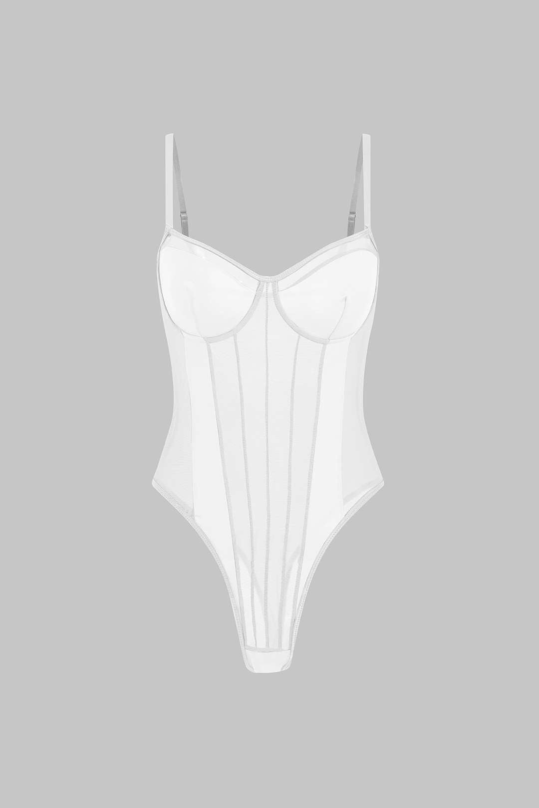 Bodysuit Met Mesh Achterkant En Patchwork Voor Vrouwen