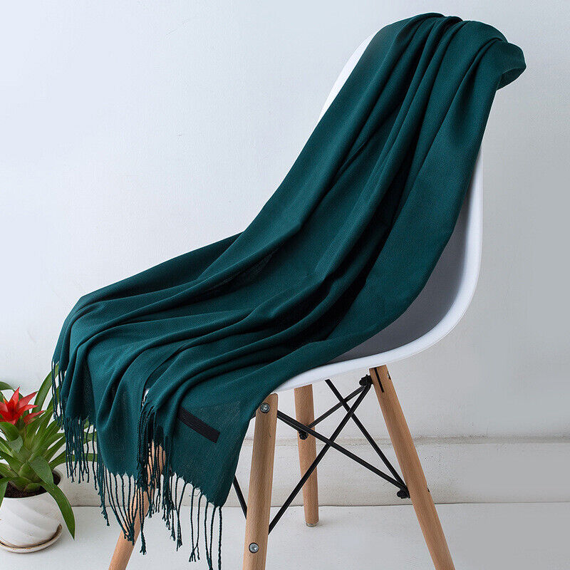 Elegante Winterse Zachte Sjaal met Extra Lange Franjes