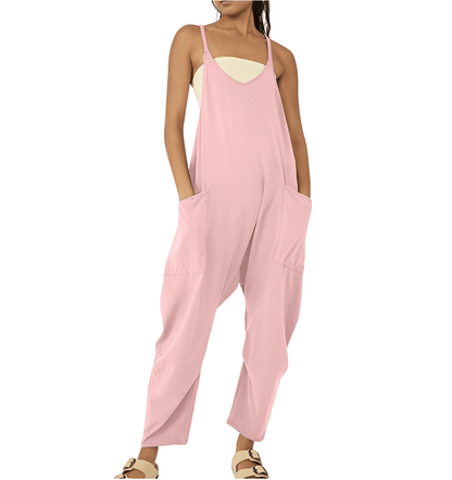 Ava - Loose Fit Jumpsuit met Spaghettibandjes voor Dames