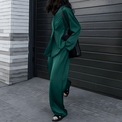 Fenna - Set met blazer en High waist pantalon voor dames
