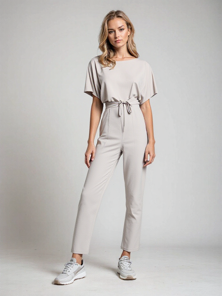 Annette - Jumpsuit met Korte Mouwen