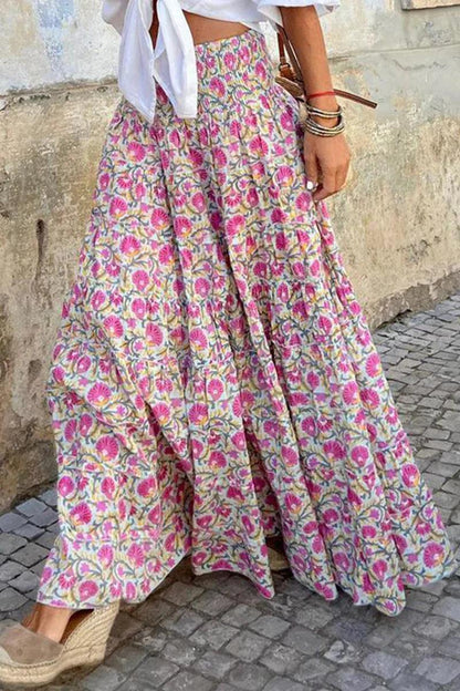 Alina - Bohemian Maxi Rok met print voor dames