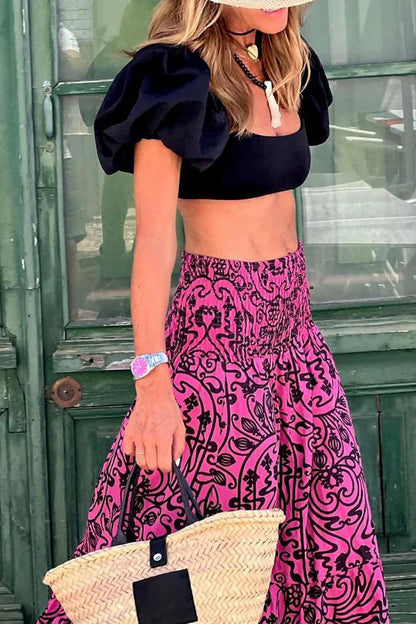 Alina - Bohemian Maxi Rok met print voor dames
