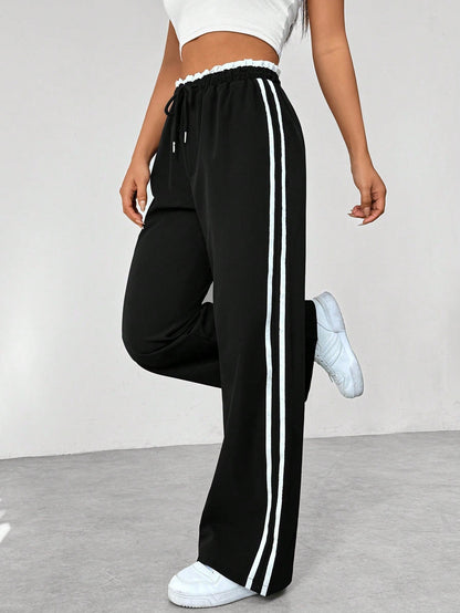 Lotte - Wide-Leg Trendy Sportieve Broek