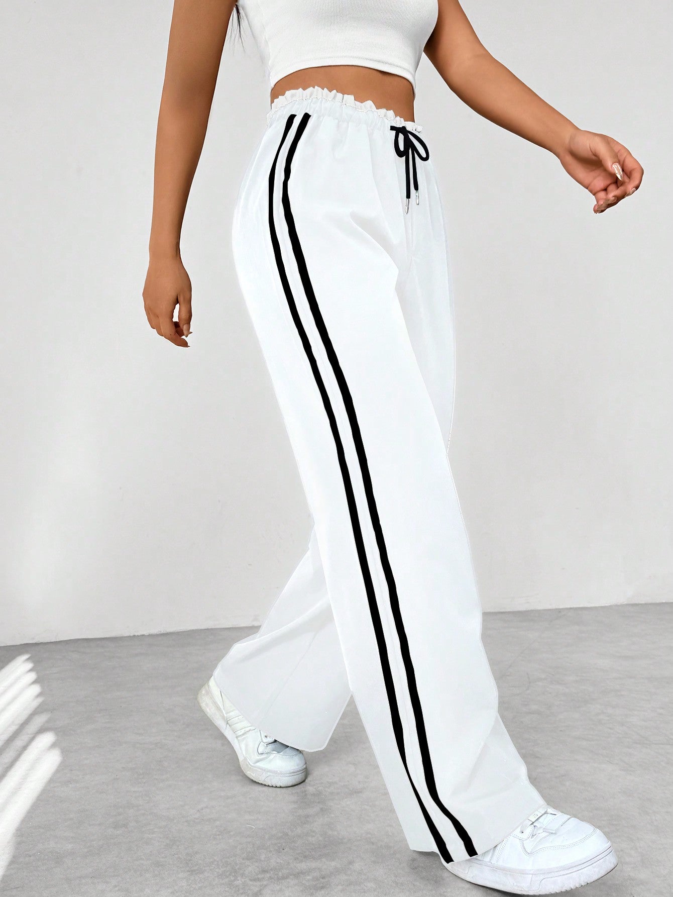 Lotte - Wide-Leg Trendy Sportieve Broek