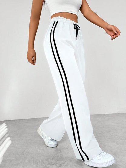 Lotte - Wide-Leg Trendy Sportieve Broek