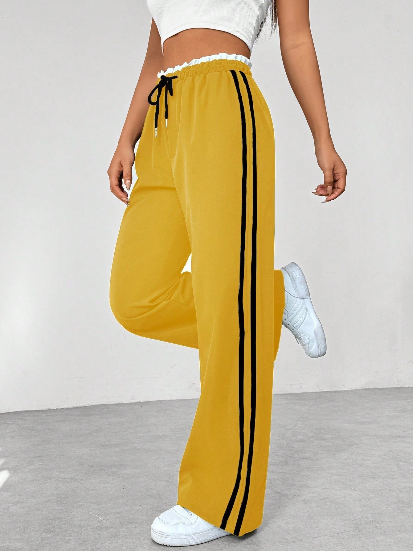 Lotte - Wide-Leg Trendy Sportieve Broek