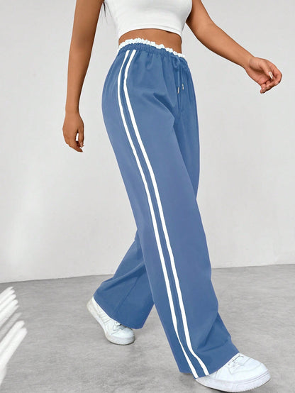 Lotte - Wide-Leg Trendy Sportieve Broek