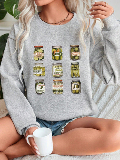 Susanne - Gestreept sweatshirt met roze details voor dames