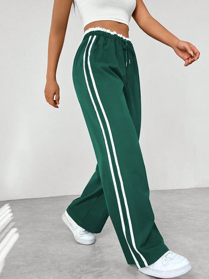 Lotte - Wide-Leg Trendy Sportieve Broek