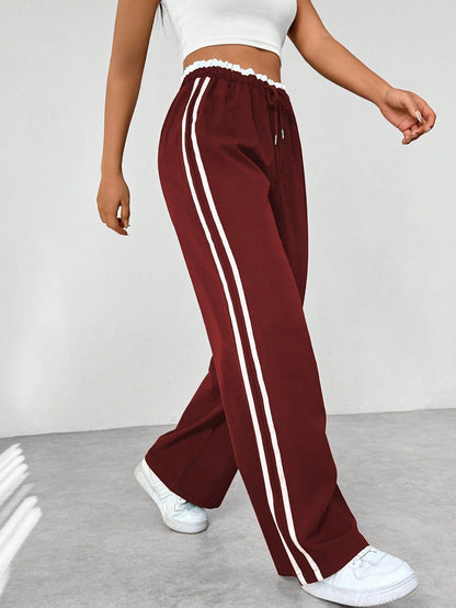 Lotte - Wide-Leg Trendy Sportieve Broek