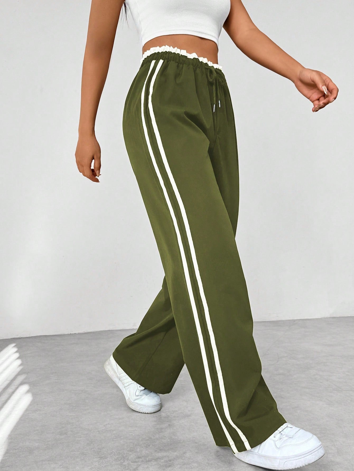 Lotte - Wide-Leg Trendy Sportieve Broek