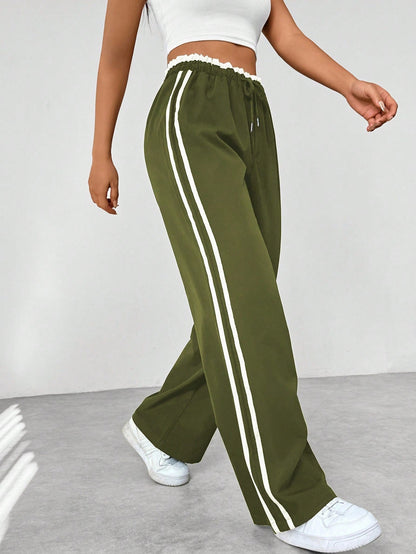 Lotte - Wide-Leg Trendy Sportieve Broek