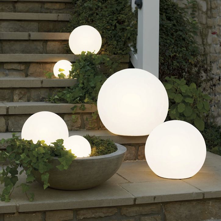 Ronde Buitenlamp In Bolvormig Design