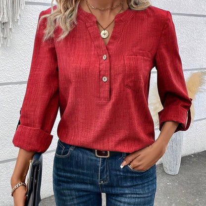 Sandra - Elegante Blouse met Knopen voor Vrouwen